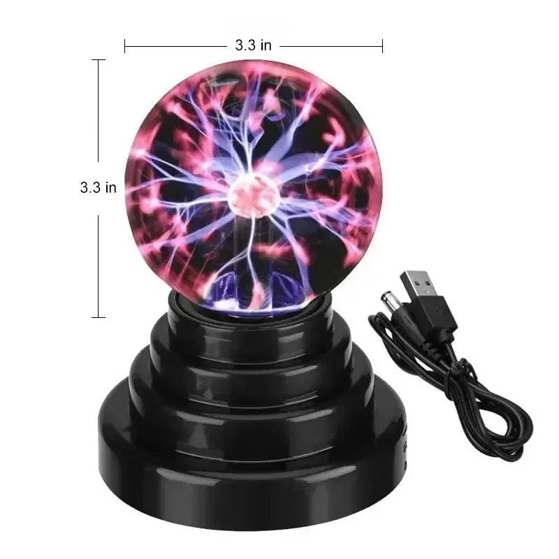 8 Inch Plasma Ball Sound Control LED Lamp