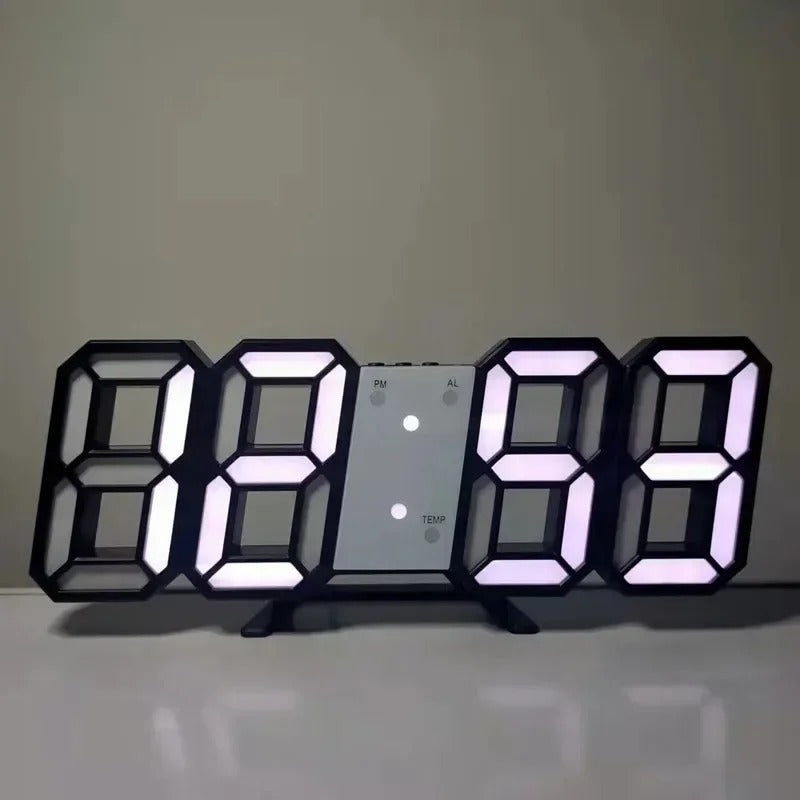 3D Led Digital Alarm Clock with Temperature