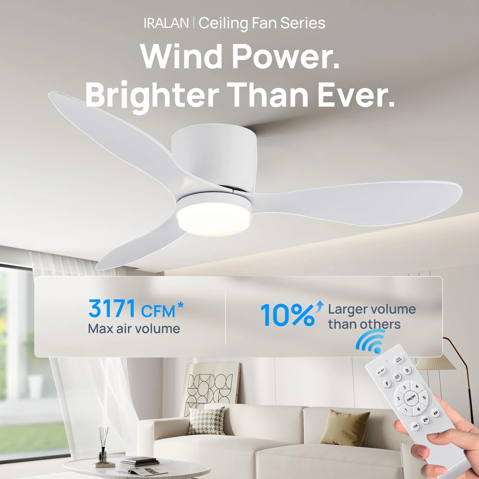 Modern Ceiling Fan – Stylish Air Circulator