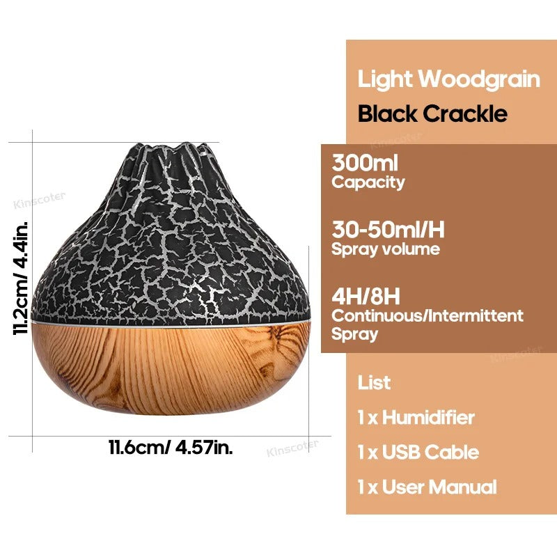 300ML Volcano Air Humidifier – Desktop Electric USB Humidifier