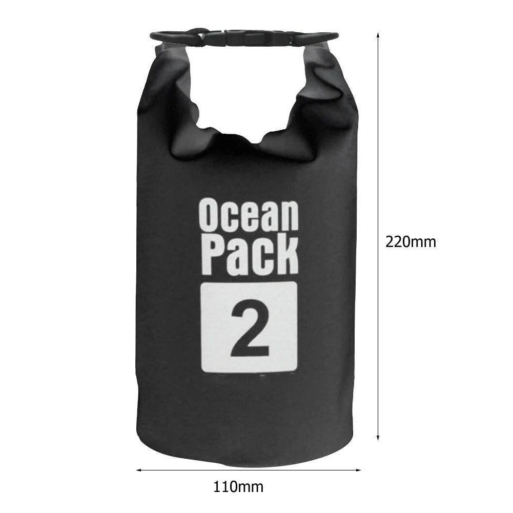 2L Waterproof Dry Bag - Foldable Swimming Bag for Beach, Kayaking, Rafting, Trekking, and Floating Water Sack