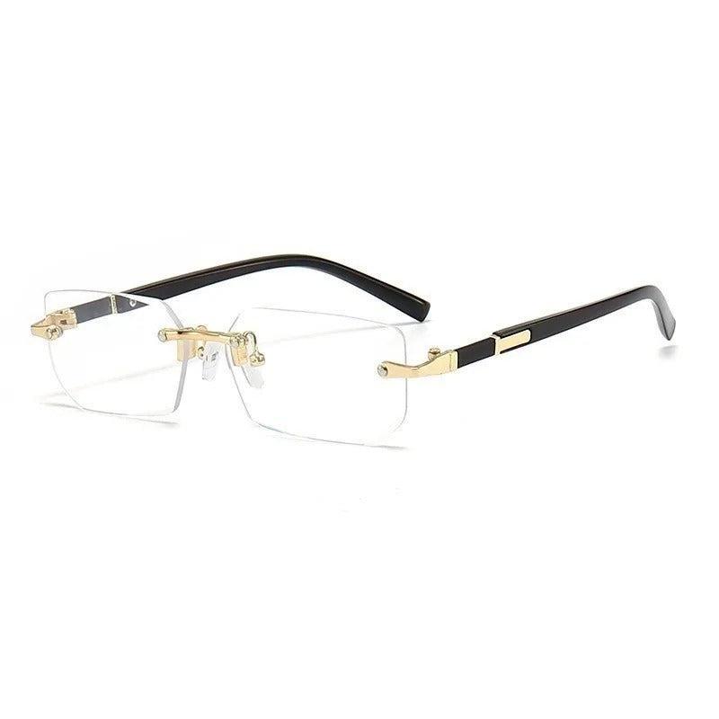 Rimless Retro Sunglasses UV400 for Men and Women