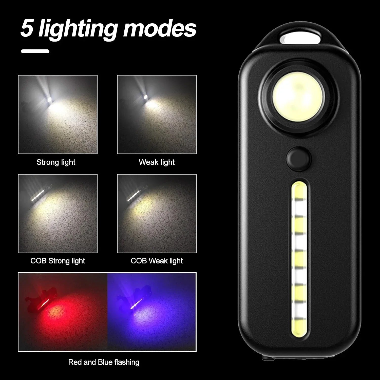USB-C Rechargeable Bicycle Tail Light – Waterproof LED Safety Lamp