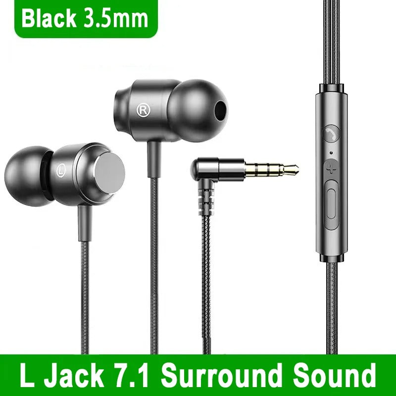 Jack Wired Gaming Headset – HiFi Surround Sound with Mic