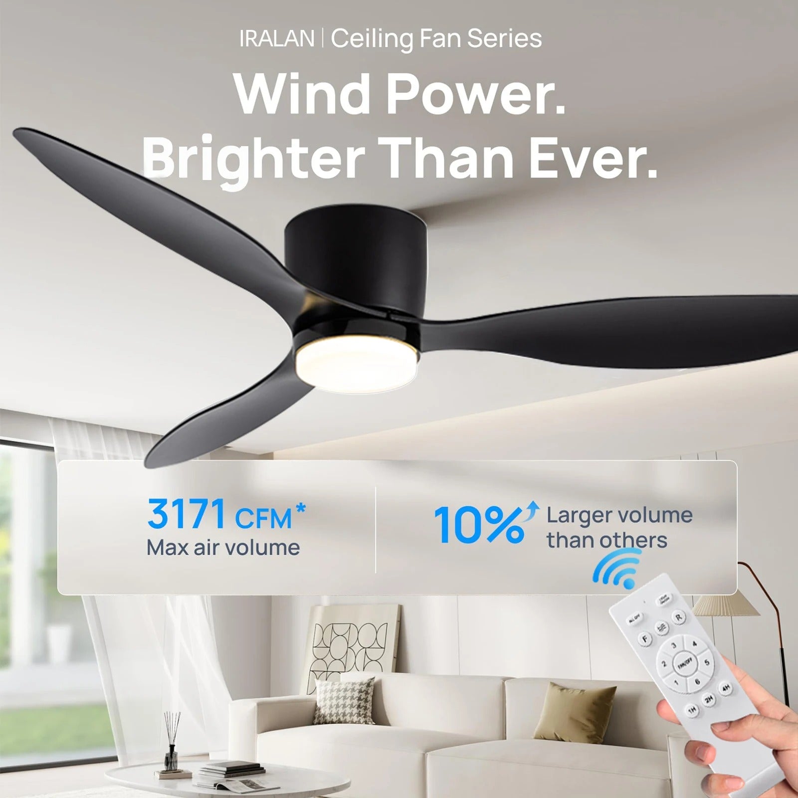 Modern Ceiling Fan – Stylish Air Circulator