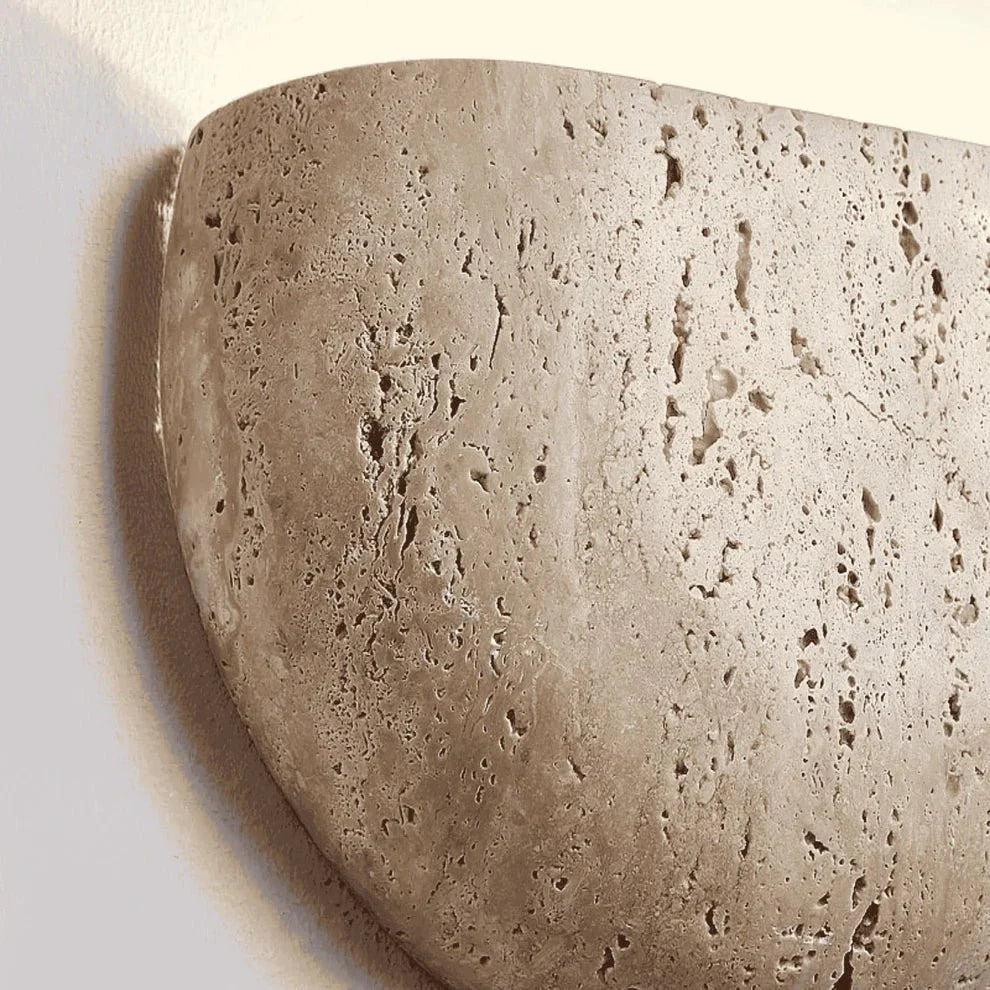 Minimalist Wabi - sabi Stone Wall Lamp - TheOrivana