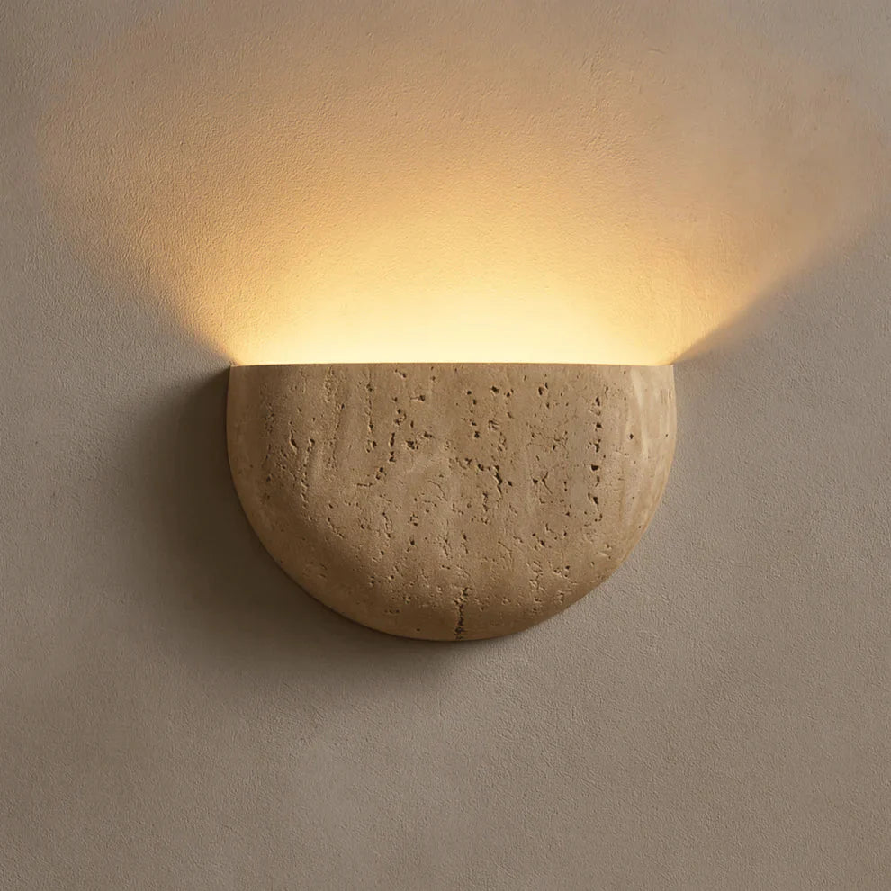 Minimalist Wabi - sabi Stone Wall Lamp - TheOrivana
