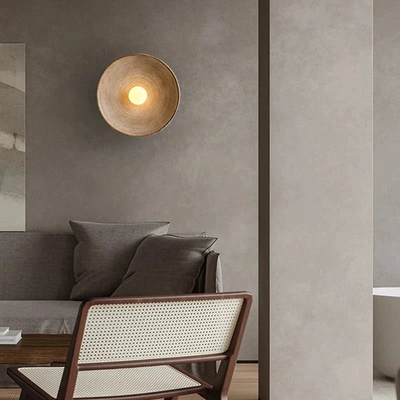 Nordic Creative Retro Round Wall Lamp - TheOrivana