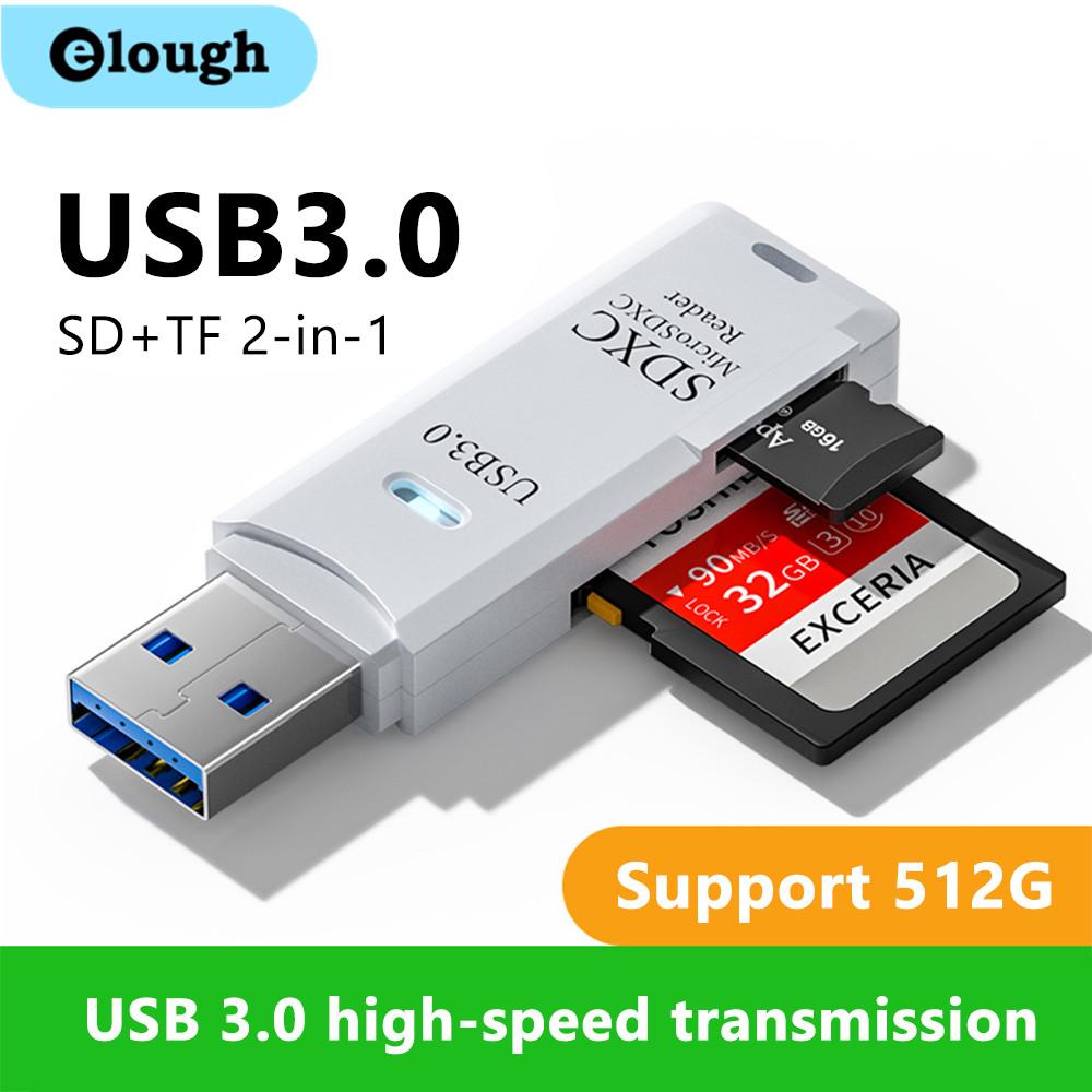 USB 3.0 Card Reader for Micro SD and TF Cards