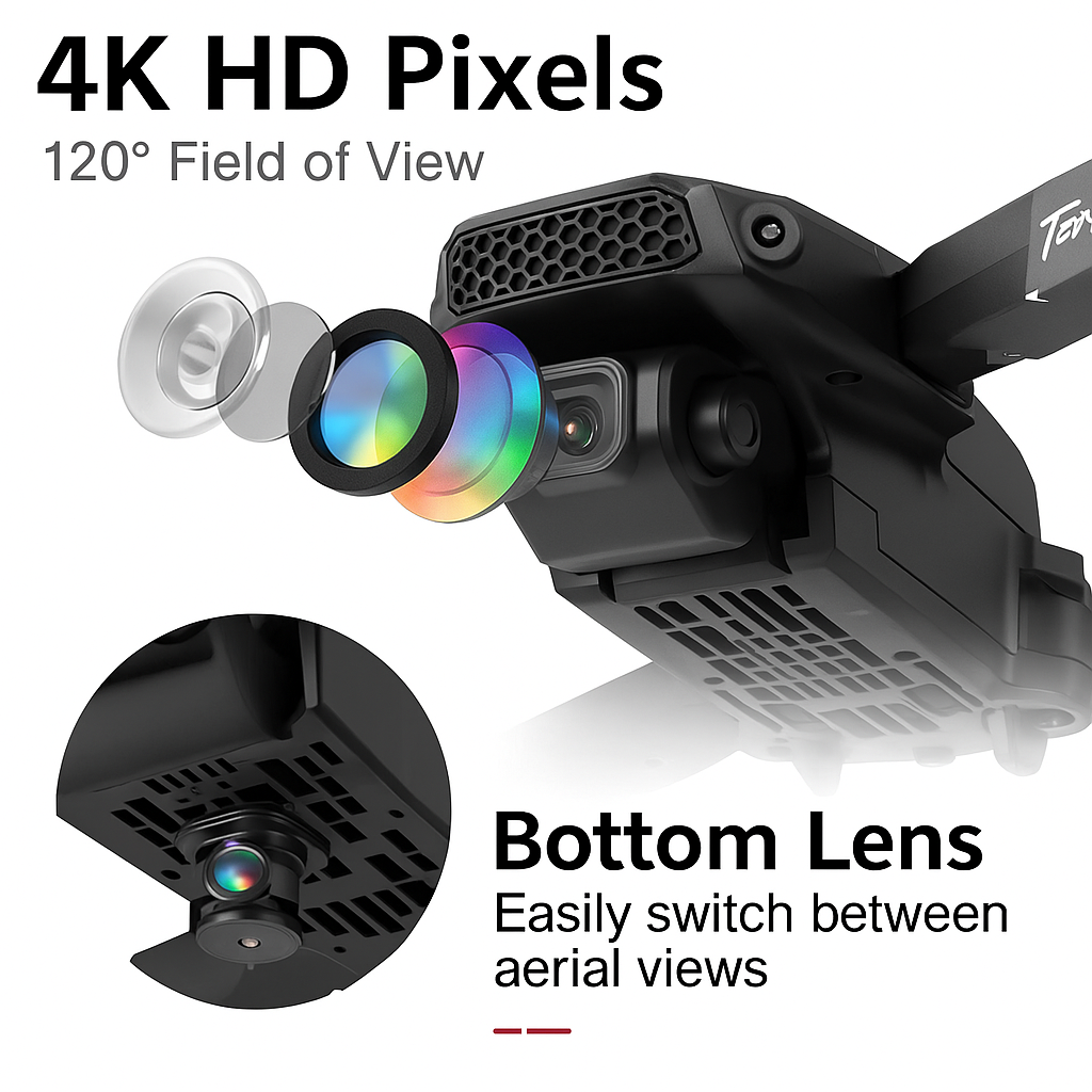 5G 4K Camera Drone with Pro Photography Kit