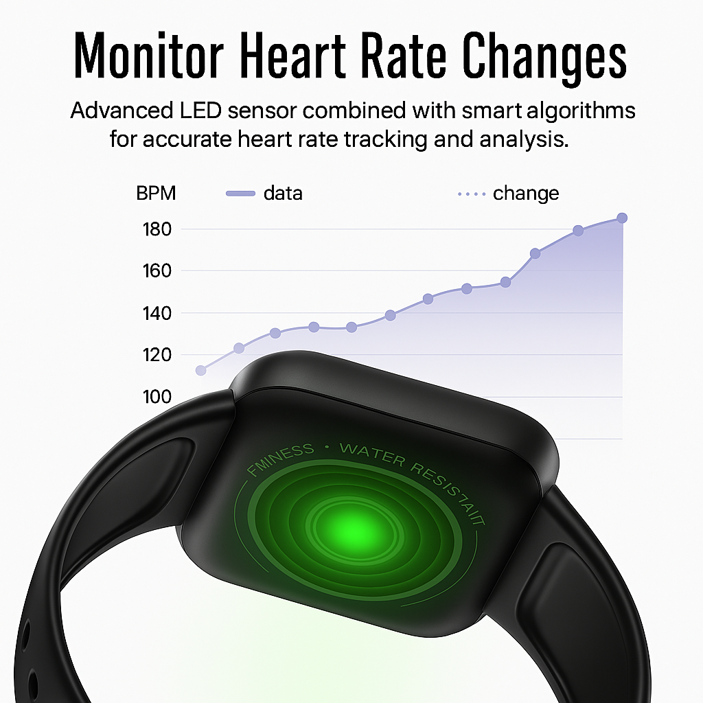PulseFit Smart Fitness Watch – Bluetooth, Health & Activity Tracker for Men & Women