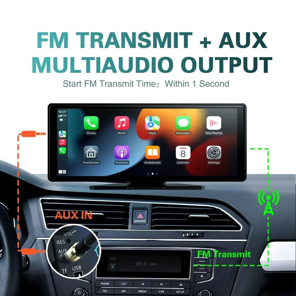 10.26" Car Stereo with Wireless CarPlay & WiFi