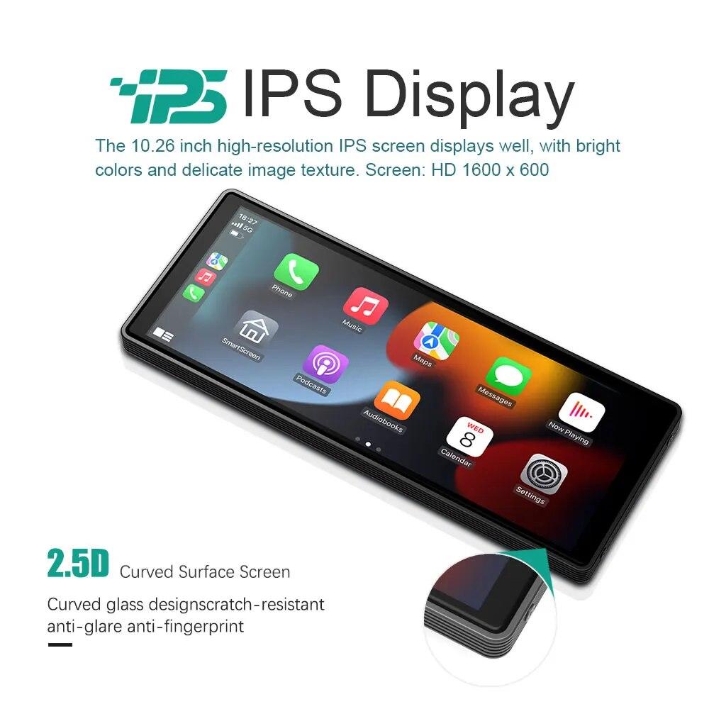 10.26" Car Stereo with Wireless CarPlay & WiFi