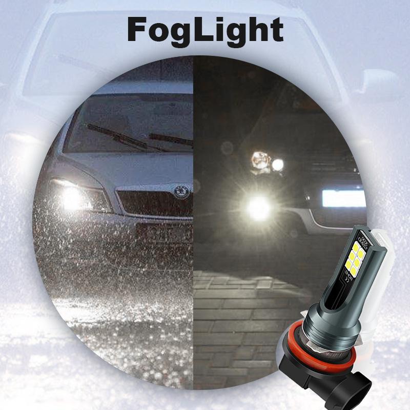 H7 H11 LED Headlight Bulbs 6500K 80W Set