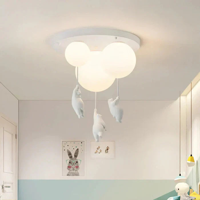 SkyBear Kids Ceiling Lamp | Bear & Balloon LED Pendant Light