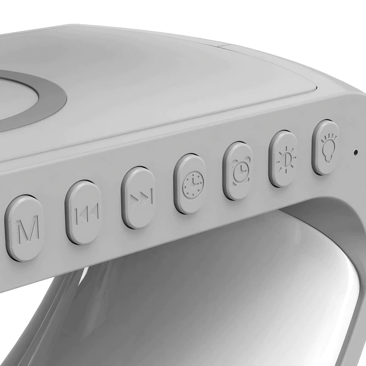 AuraSync 4-in-1 Alarm Clock | Mood Light, Bluetooth Speaker & Wireless Charger