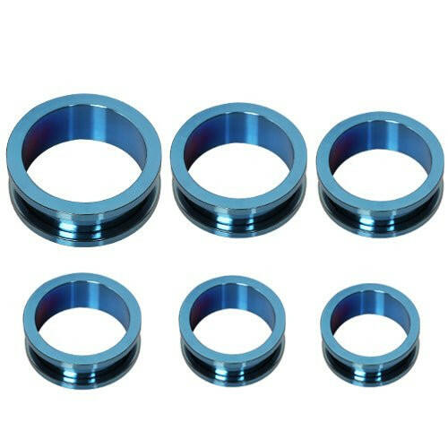 13/16" PVD Plated Screw Fit Tunnel Plug - Impulse Piercings