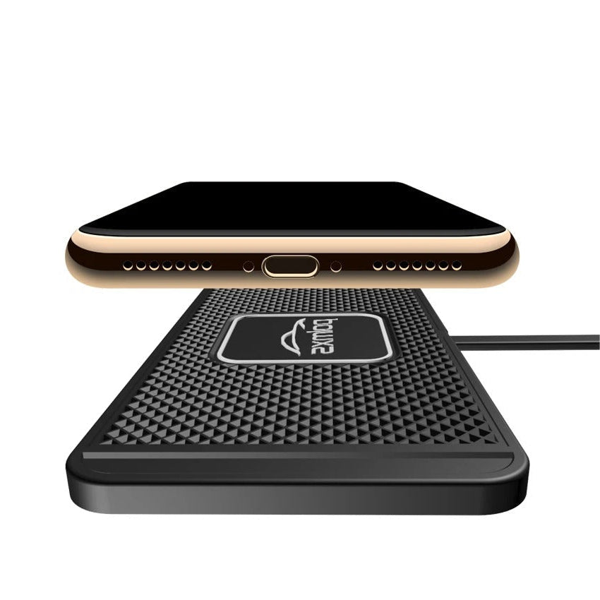 15W Qi Wireless Car Charger Mat with Non-Slip Pad
