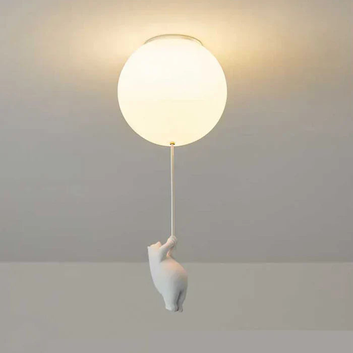 SkyBear Kids Ceiling Lamp | Bear & Balloon LED Pendant Light
