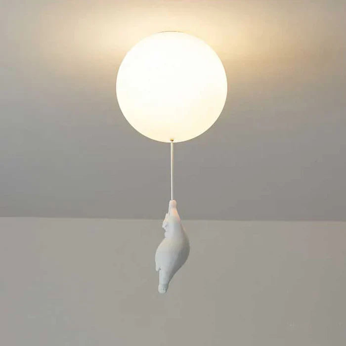 SkyBear Kids Ceiling Lamp | Bear & Balloon LED Pendant Light