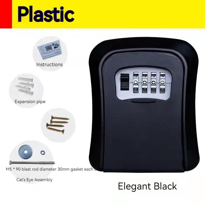 Wall Mount Key Lock Box with 4-Digit Code