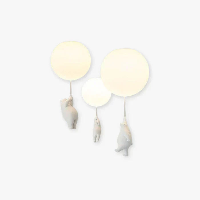 SkyBear Kids Ceiling Lamp | Bear & Balloon LED Pendant Light