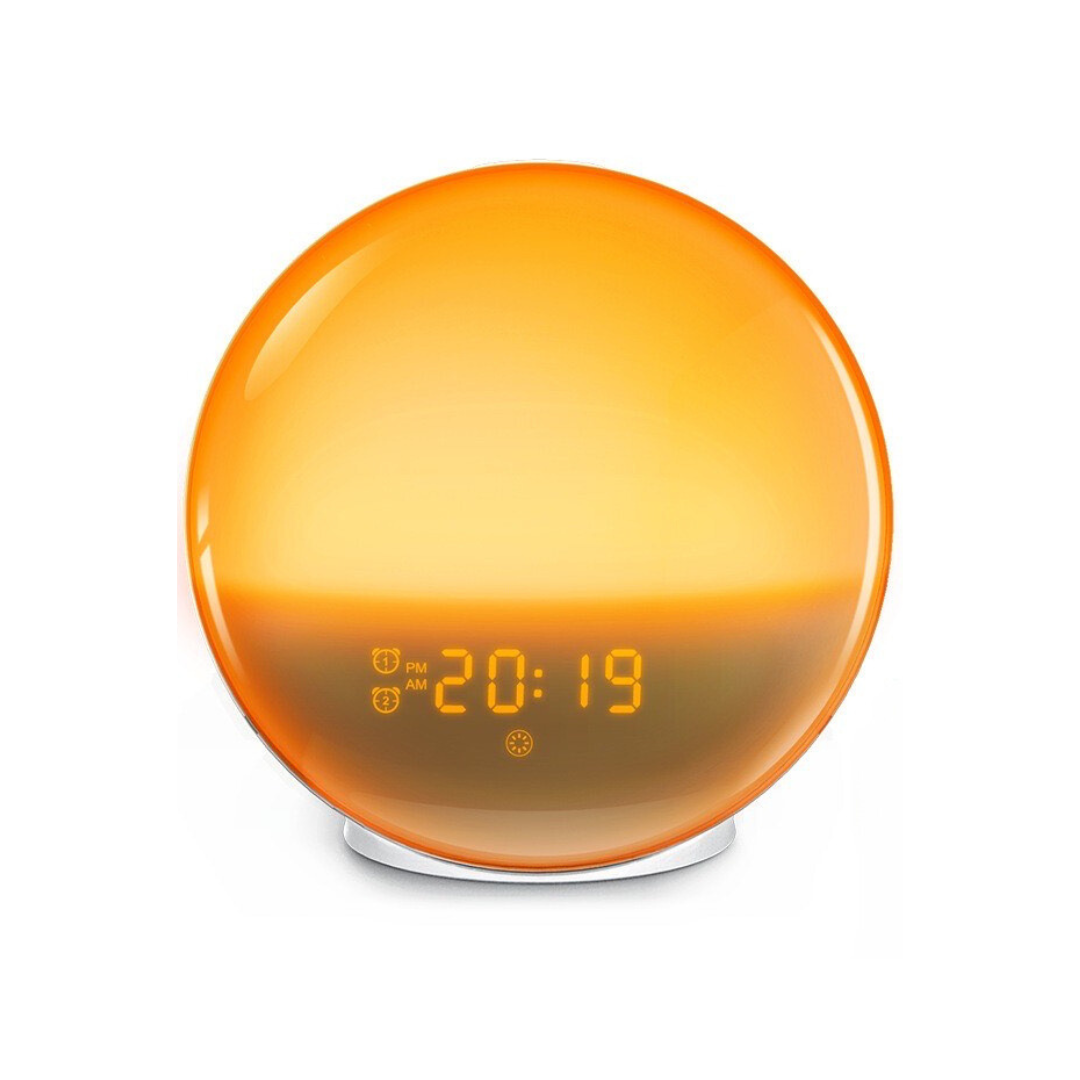 SunRise Calm Wake-Up Light Alarm Clock | LED Sunrise Lamp with Natural Sounds