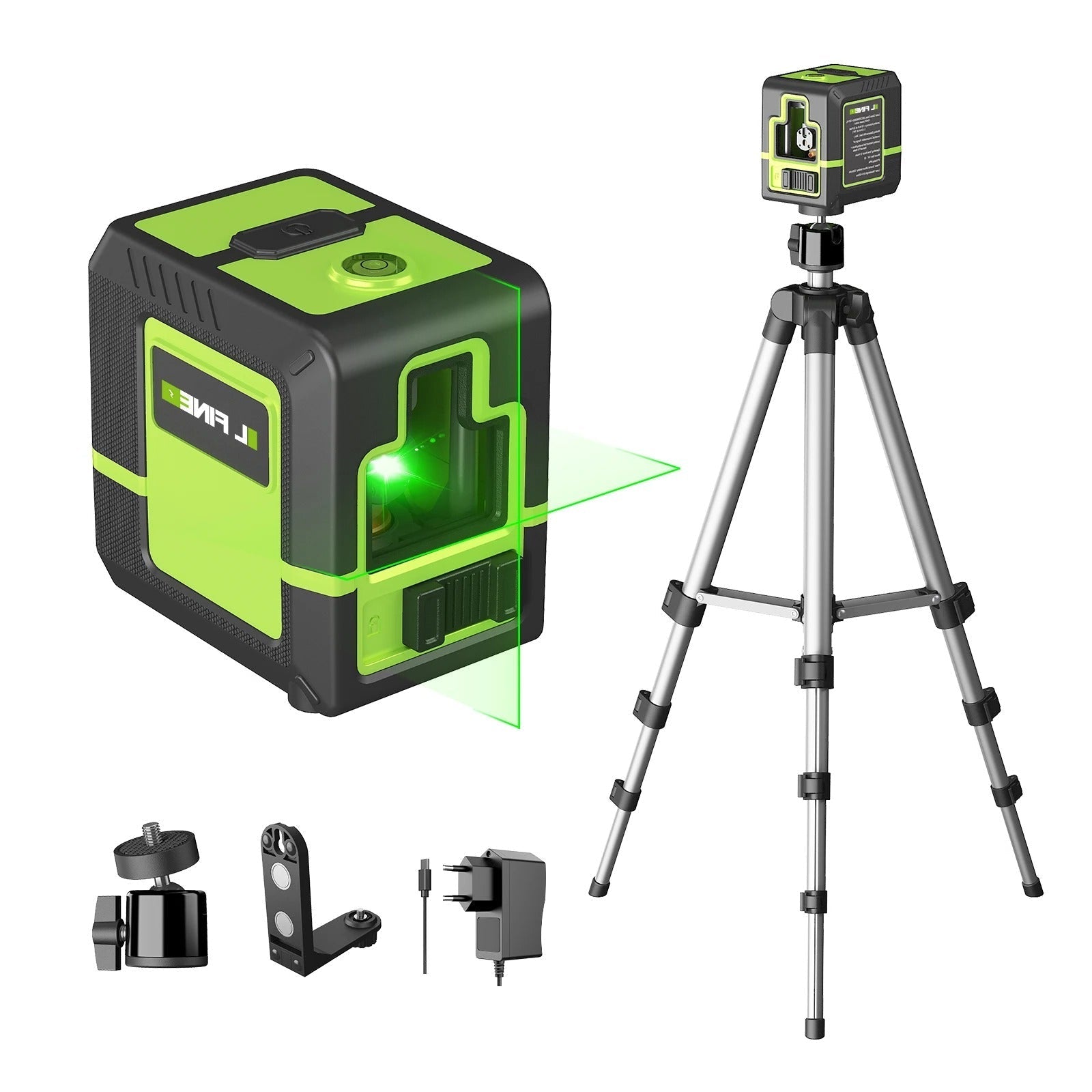 2-Line Laser Level – Self-Leveling Tool with Tripod
