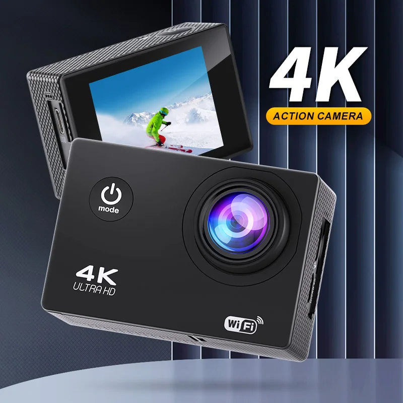 4K Ultra HD Waterproof Action Camera with WiFi & Wide-Angle Lens