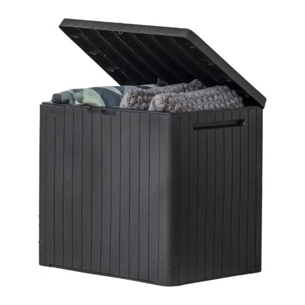 30-Gallon Resin Outdoor Storage Box Weatherproof
