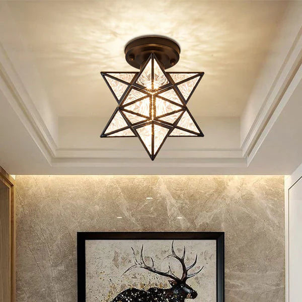 StarGlow LED Ceiling Lamp | Star-Shaped Flush Mount Light