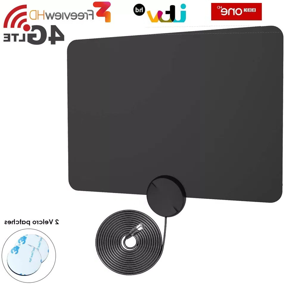Indoor 4G TV Aerial with High Gain Signal Boost for Freeview