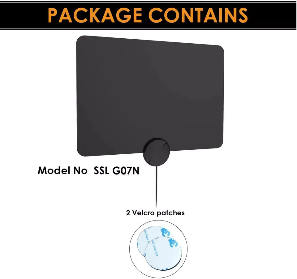 Indoor 4G TV Aerial with High Gain Signal Boost for Freeview