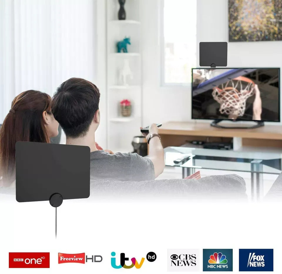 Indoor 4G TV Aerial with High Gain Signal Boost for Freeview