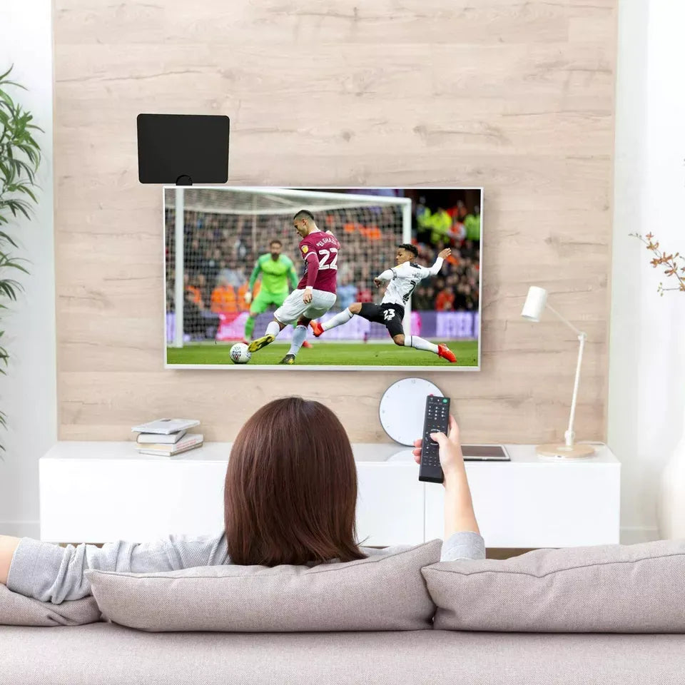Indoor 4G TV Aerial with High Gain Signal Boost for Freeview