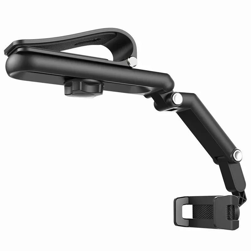 360° Rotating Rearview Mirror Phone Holder – Multifunction Car Mount Seat Clip for 4.0–6.1” Smartphones & GPS Navigation