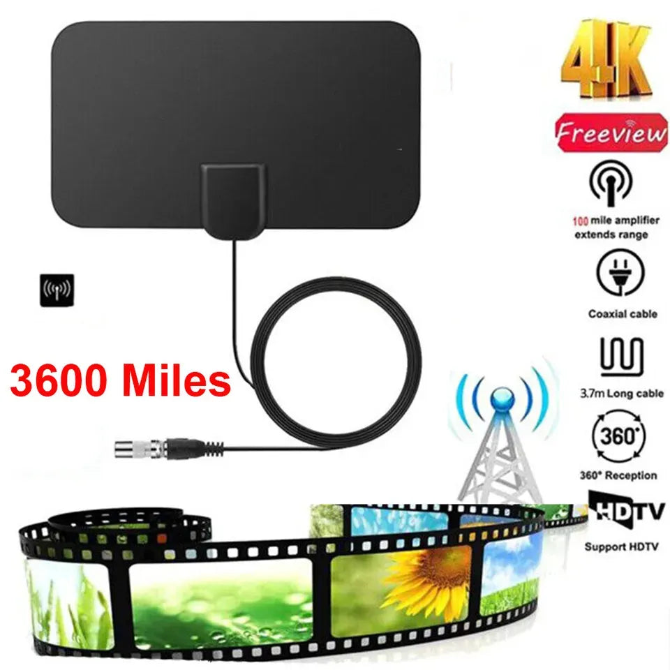 Indoor 4G TV Antenna for 4K Freeview Signal