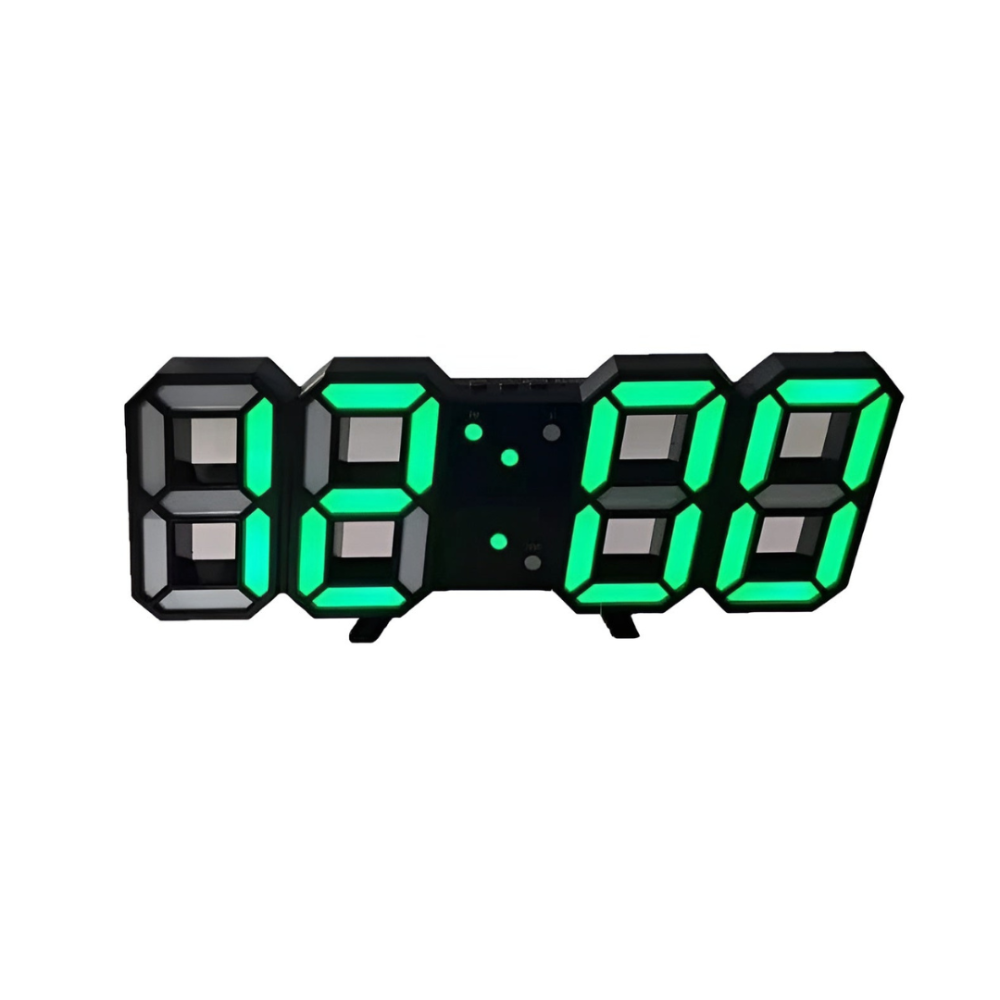TimeGlow LED Digital Wall Clock | Large Display with Night Mode