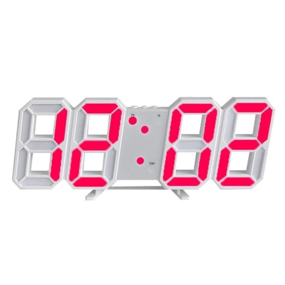 TimeGlow LED Digital Wall Clock | Large Display with Night Mode