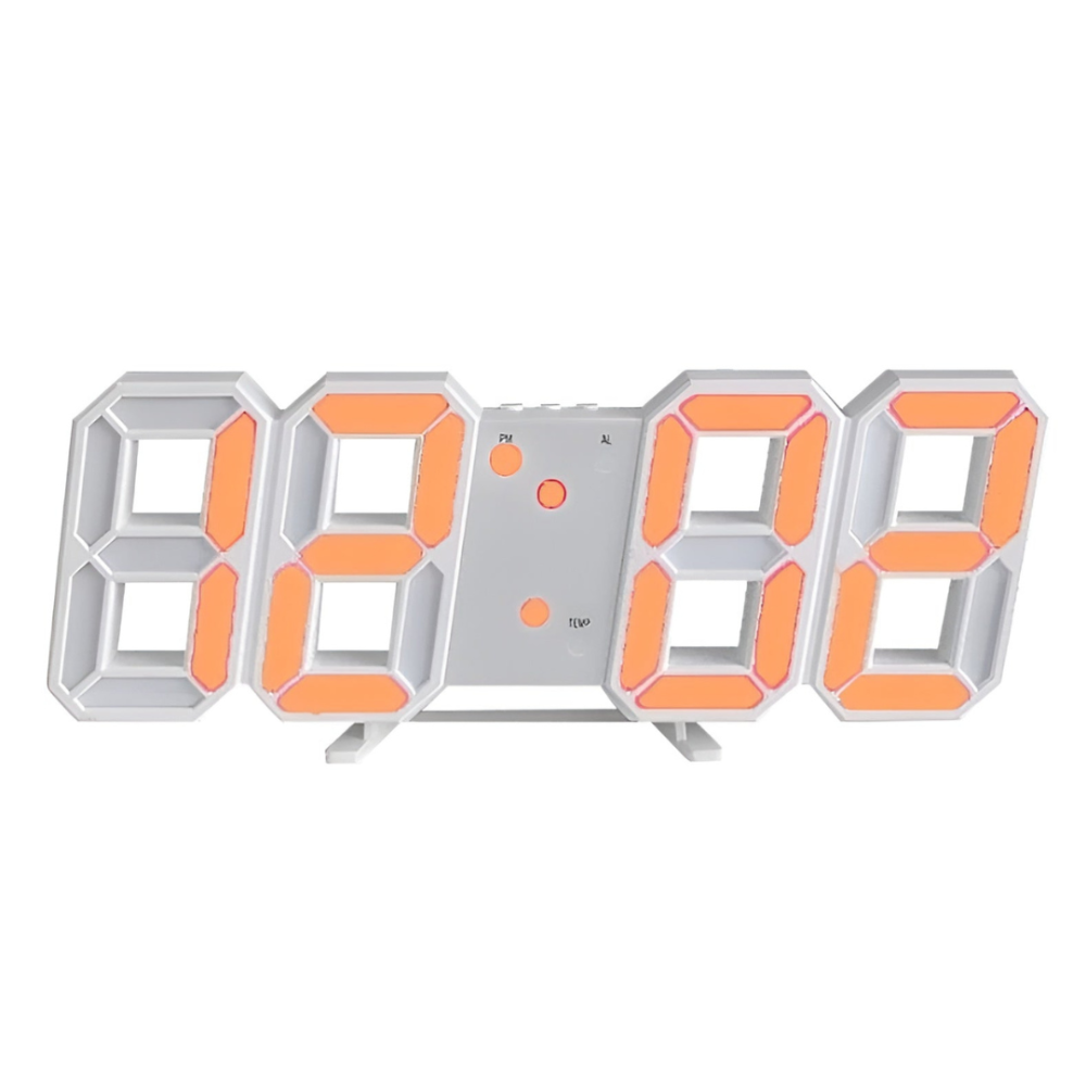 TimeGlow LED Digital Wall Clock | Large Display with Night Mode