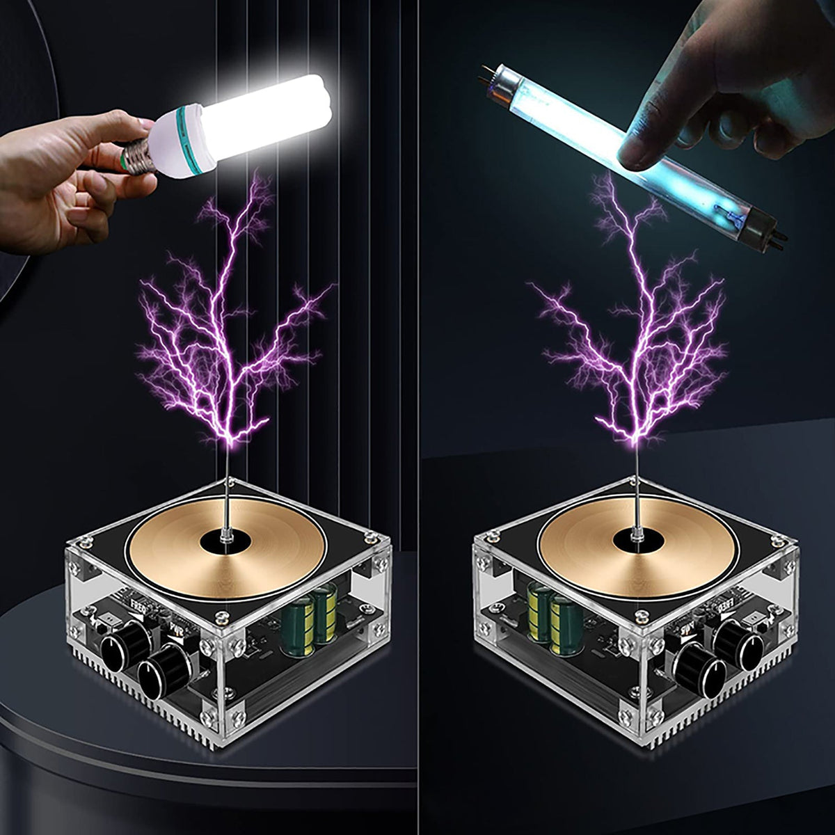 TeslaSpark Plasma Speaker | Lightning Music LED Display Device