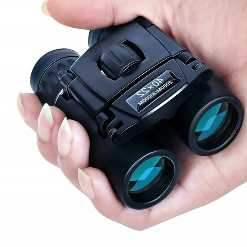 40x22 HD Compact Binoculars – Long-Range Folding Optics