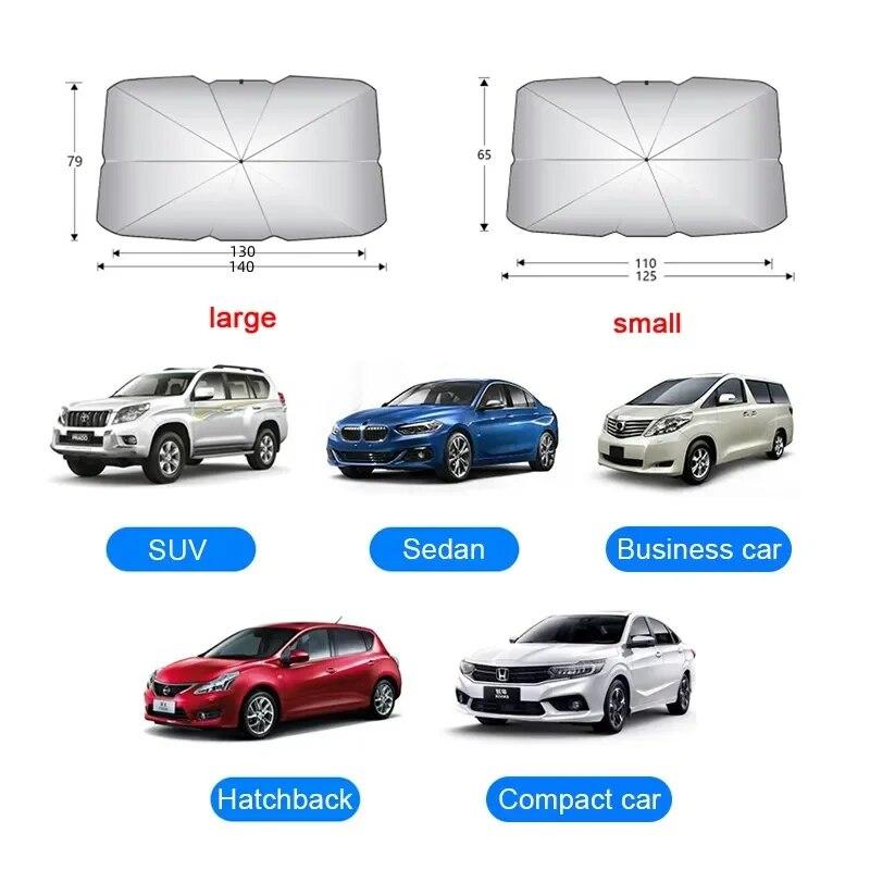 Foldable Car Windshield Sunshade Umbrella UV Protection