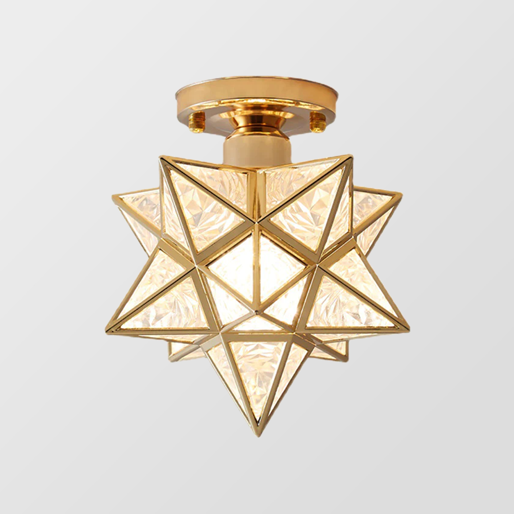 StarGlow LED Ceiling Lamp | Star-Shaped Flush Mount Light