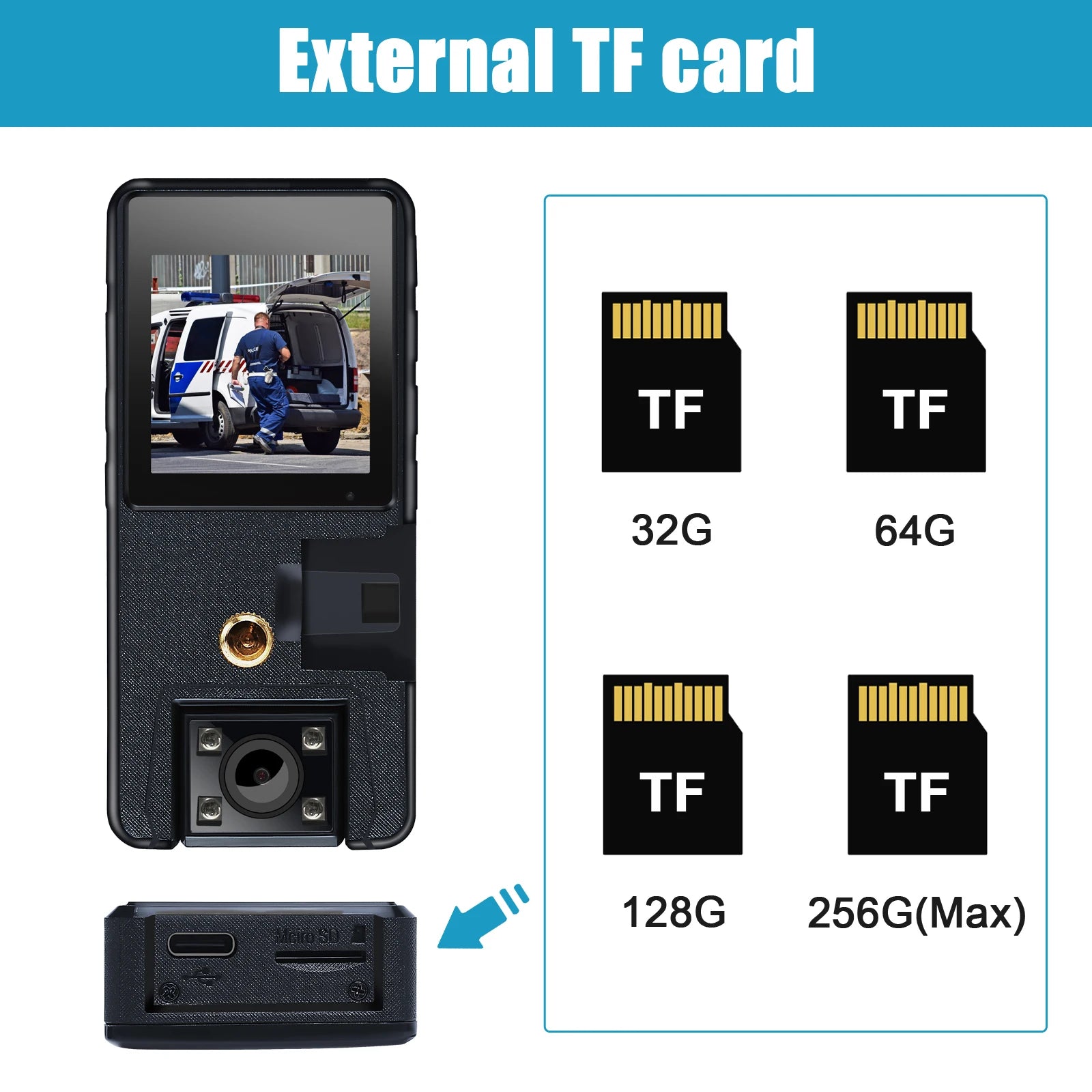 Mini 1080P HD Camera with 10-Hour Battery & 180° Rotating Lens