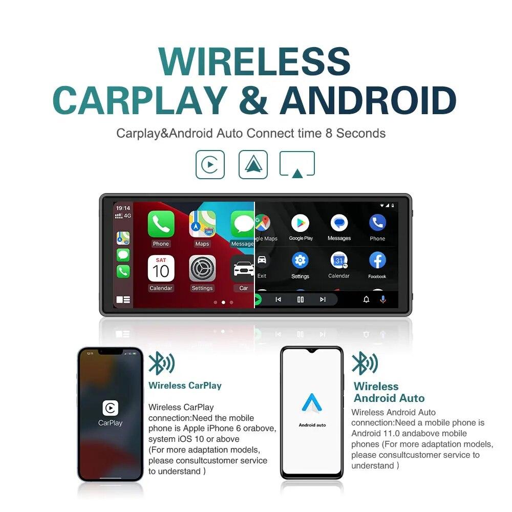 10.26" Car Stereo with Wireless CarPlay & WiFi