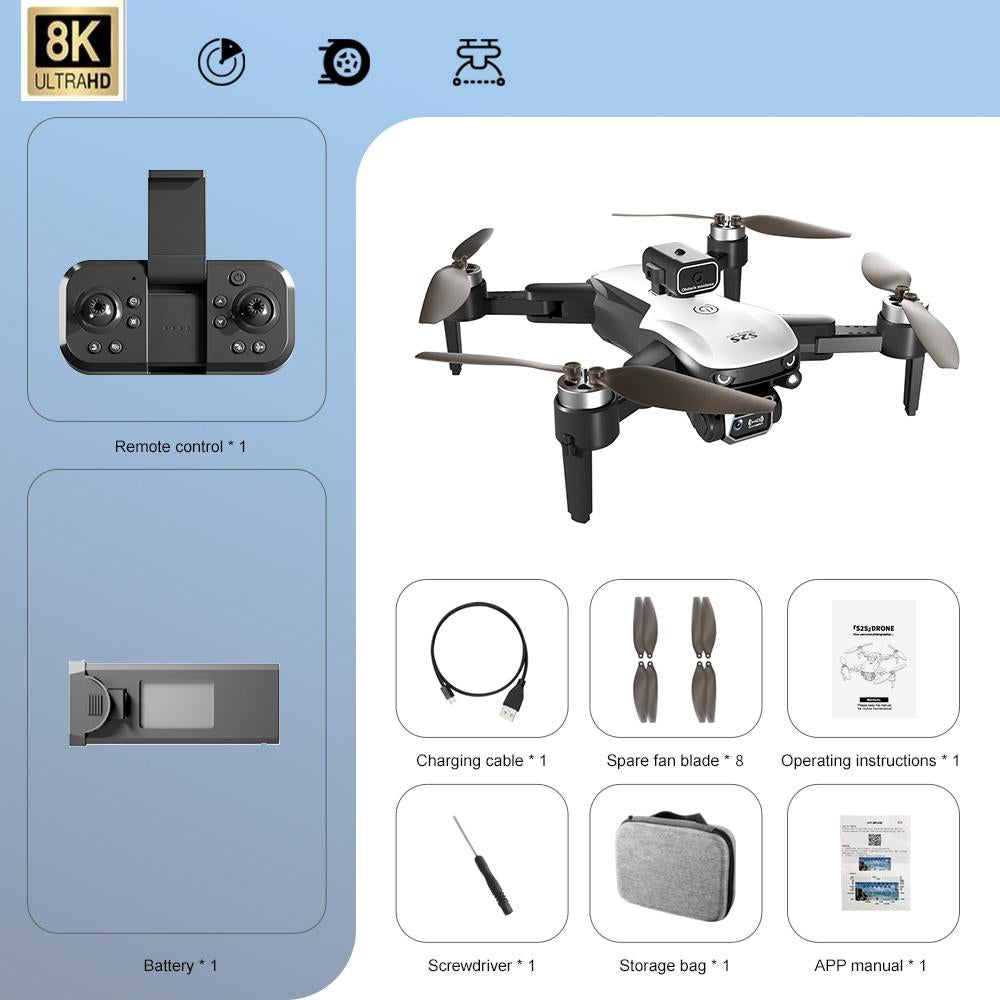 SkyMaster 4K/8K Dual Camera Foldable Drone – Pro Aerial Photography with Obstacle Avoidance