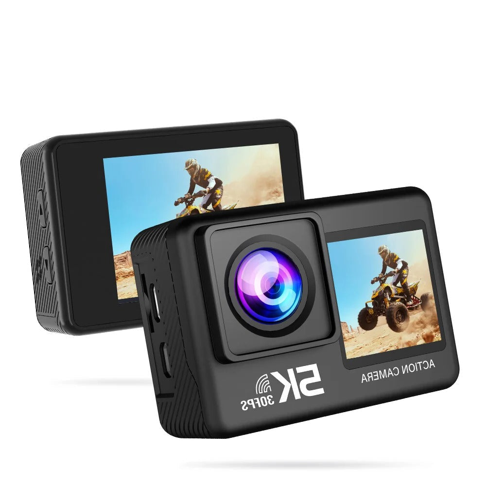 5K Waterproof Action Camera with 4K60FPS, Touchscreen & Wi-Fi