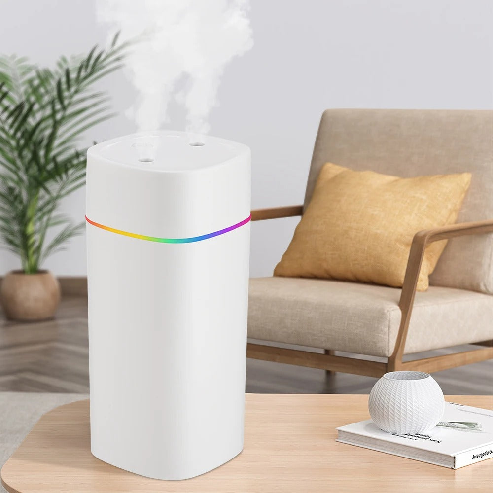 600ml USB Cool Mist Aroma Humidifier with LED