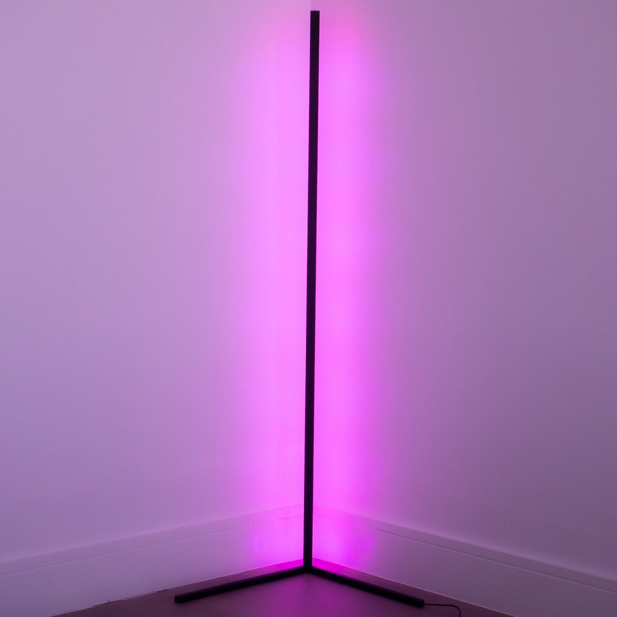 CornerGlow Slim LED Floor Lamp | Dimmable Corner Lamp with Remote Control